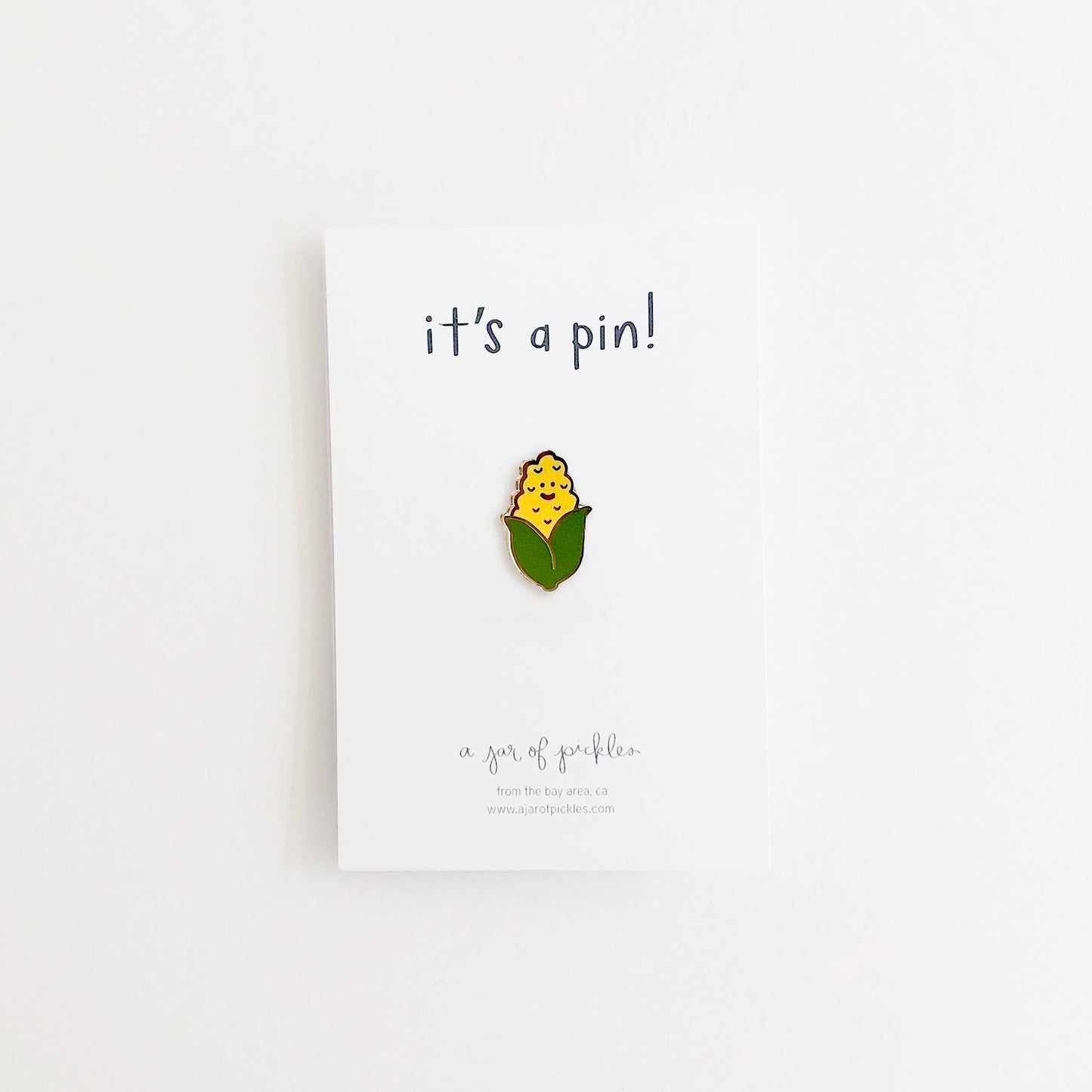 Corn Vegetable Pin