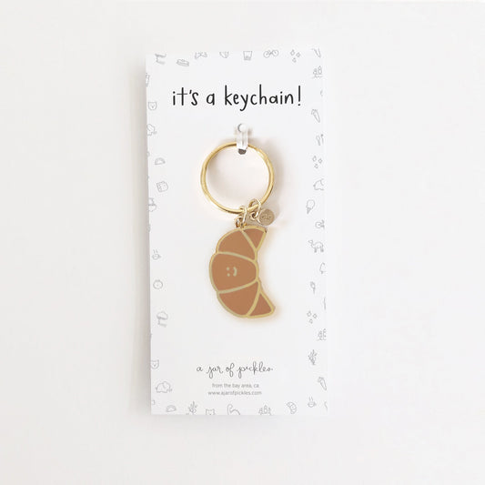 Croissant Keychain