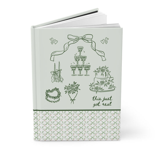 Cute Cottagecore Notebook for Bride