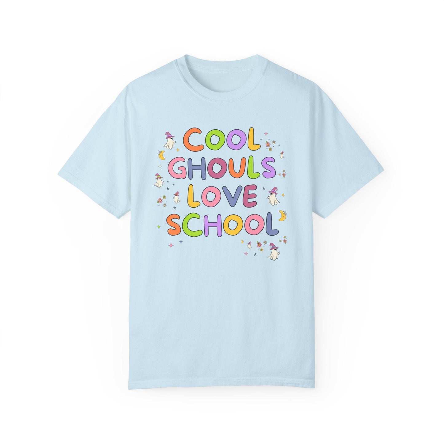 Cute Halloween Teacher Tee with Ghosts