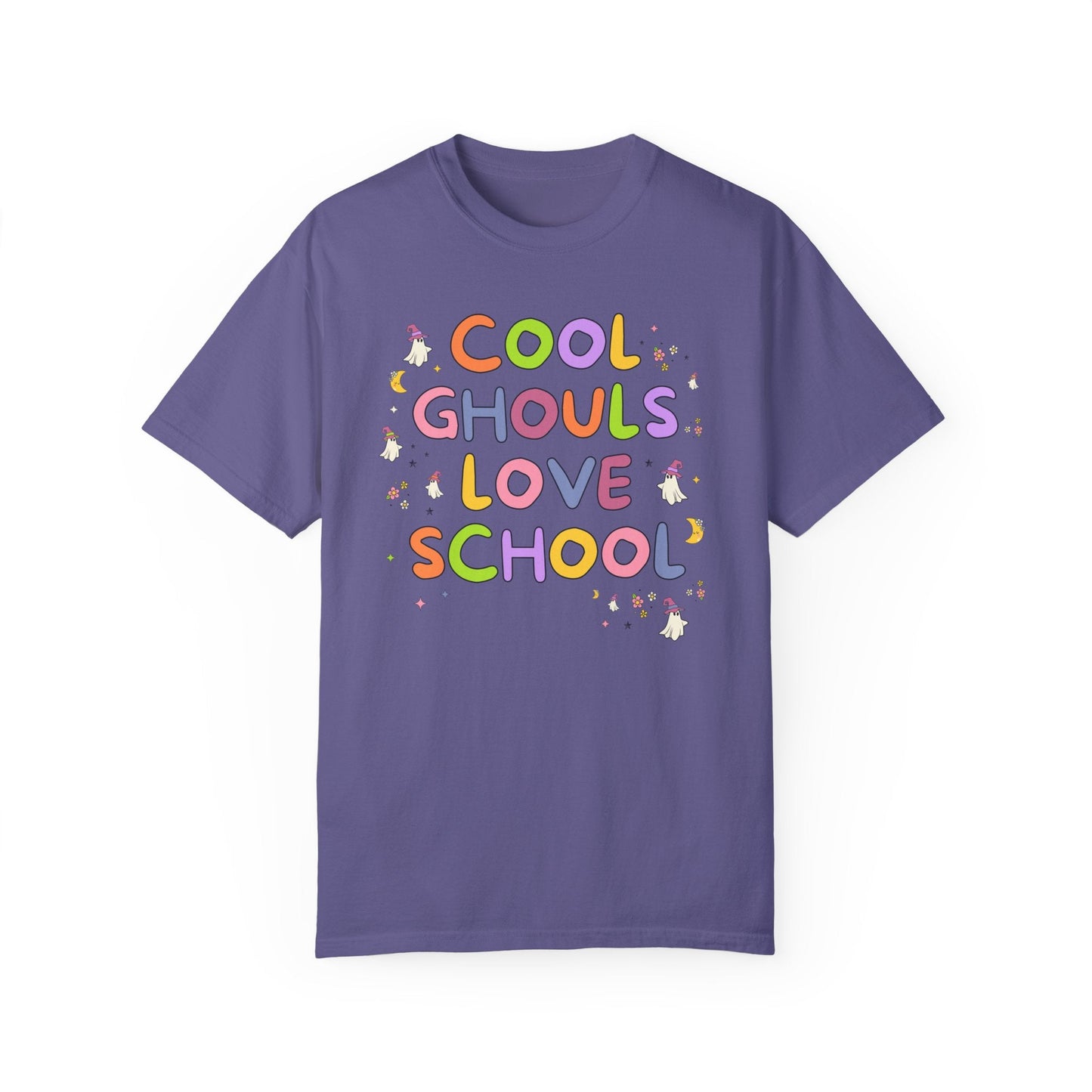 Cute Halloween Teacher Tee with Ghosts