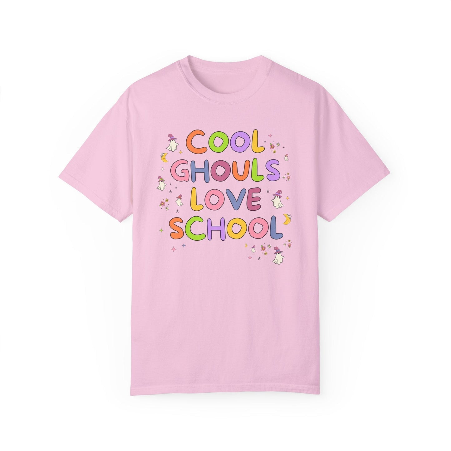 Cute Halloween Teacher Tee with Ghosts