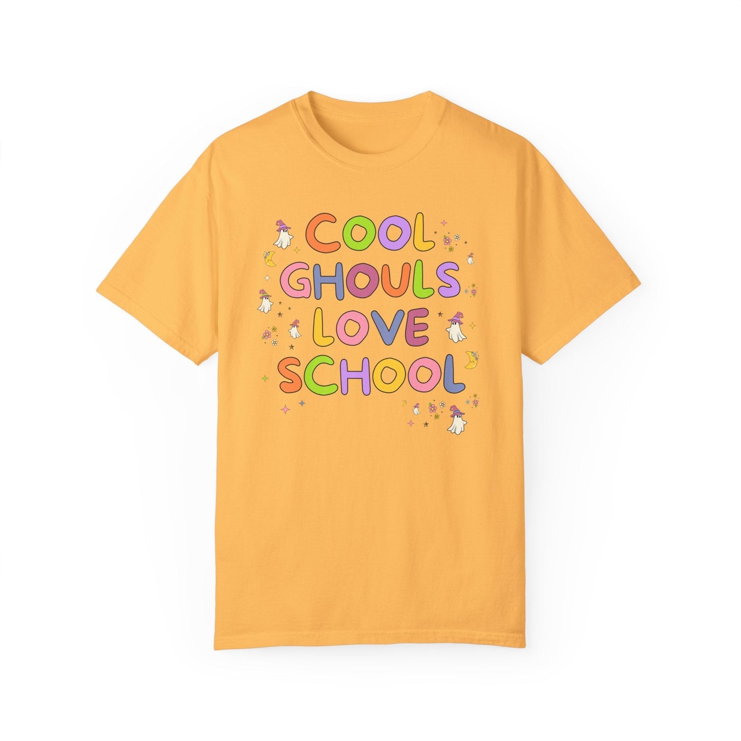 Cute Halloween Teacher Tee with Ghosts