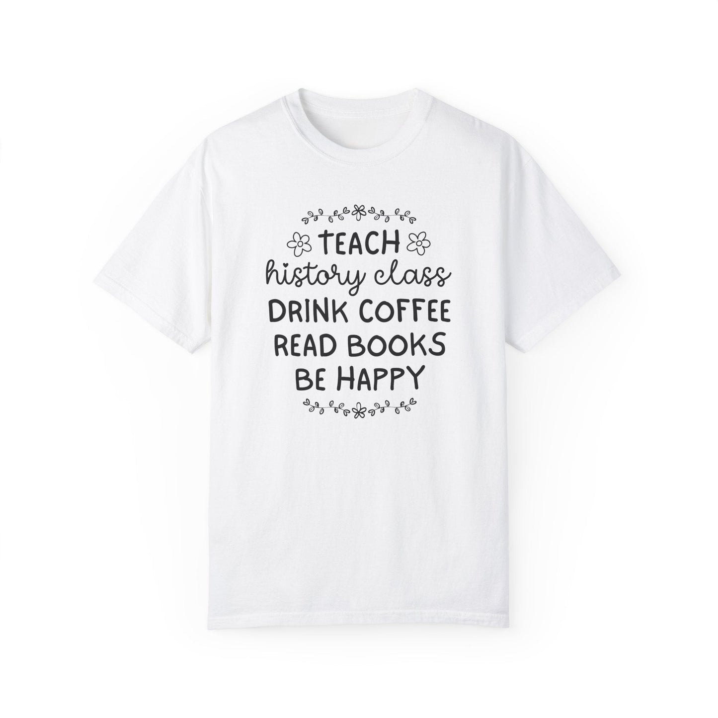 Cute Floral History Teacher Tee Shirt