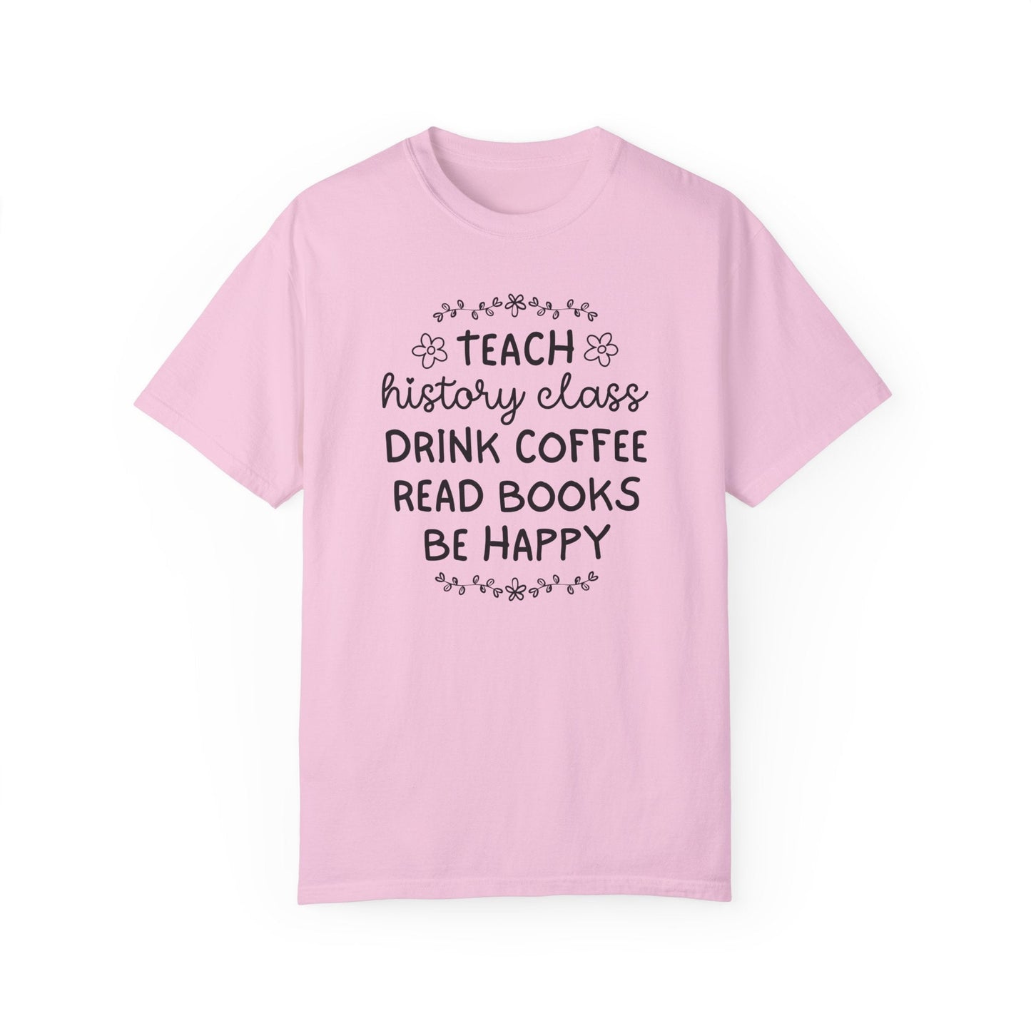 Cute Floral History Teacher Tee Shirt