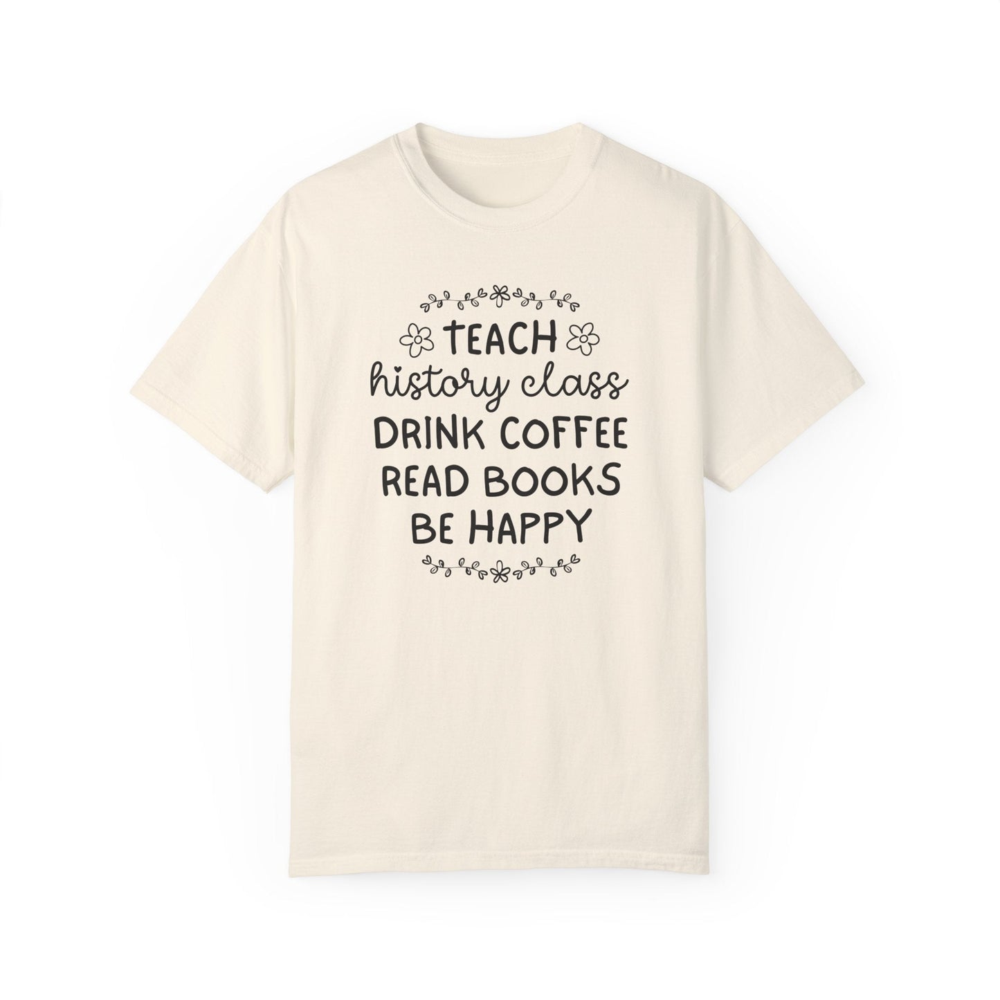 Cute Floral History Teacher Tee Shirt