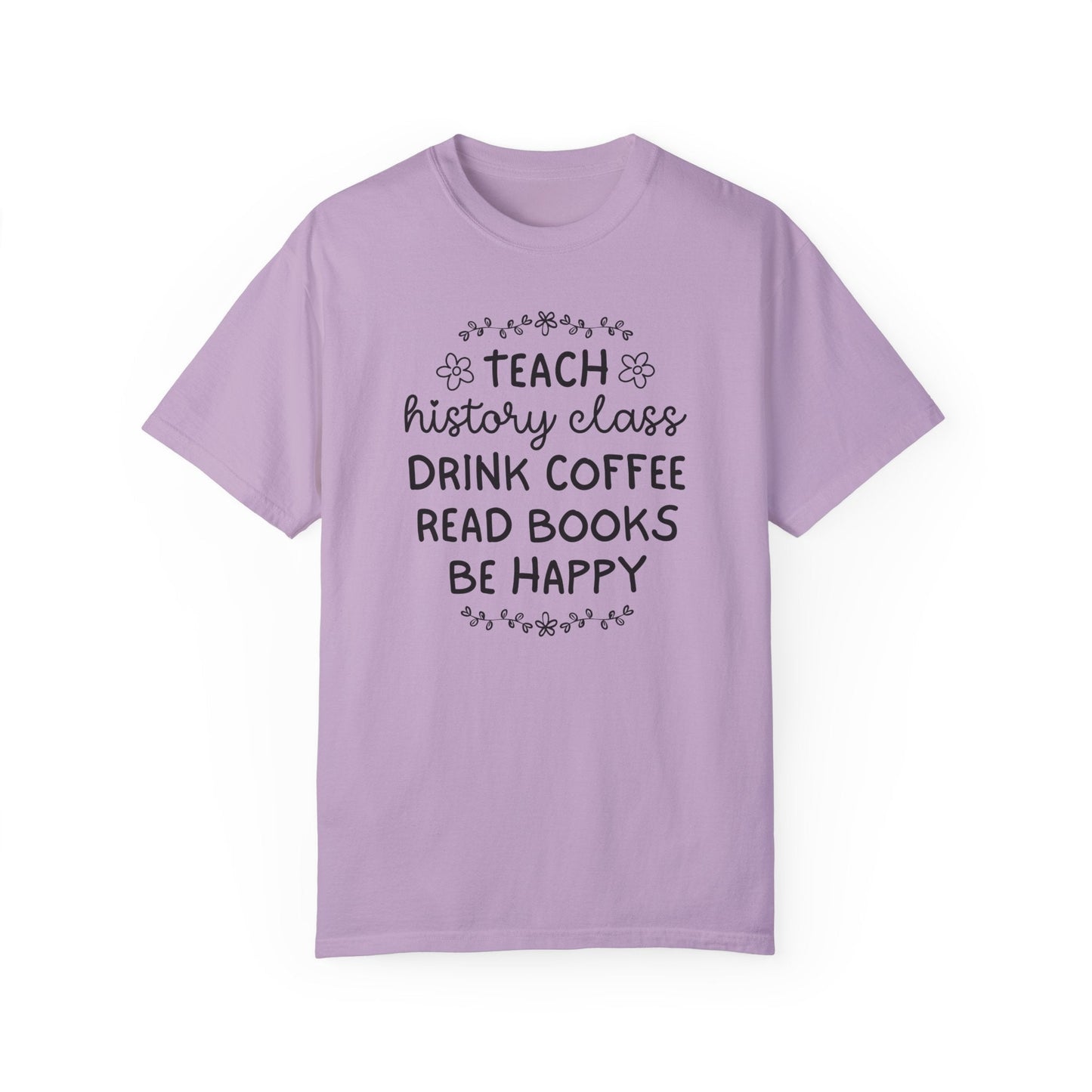 Cute Floral History Teacher Tee Shirt