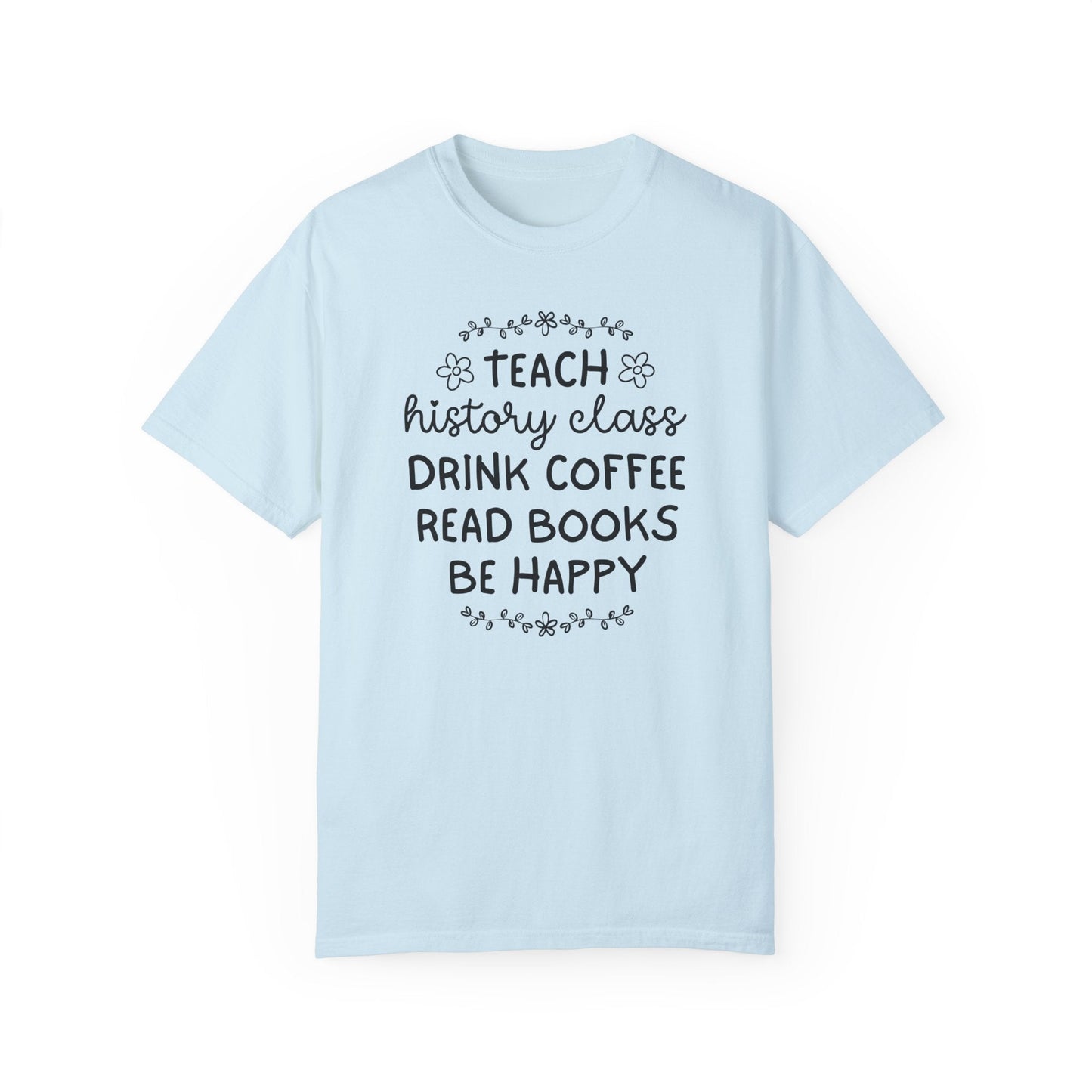 Cute Floral History Teacher Tee Shirt
