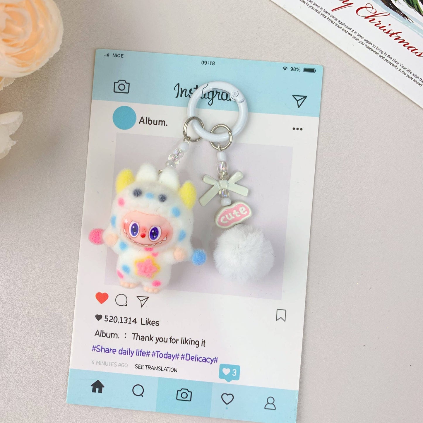 Labu Hot-Selling Cute Monster Keychain , holiday gifts