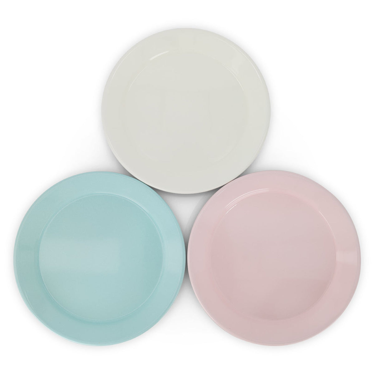 S/4 Enamel Dinner Plate  - Two Tone