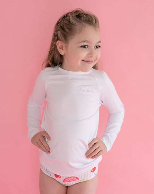 Rash Guard Long Sleeve in White