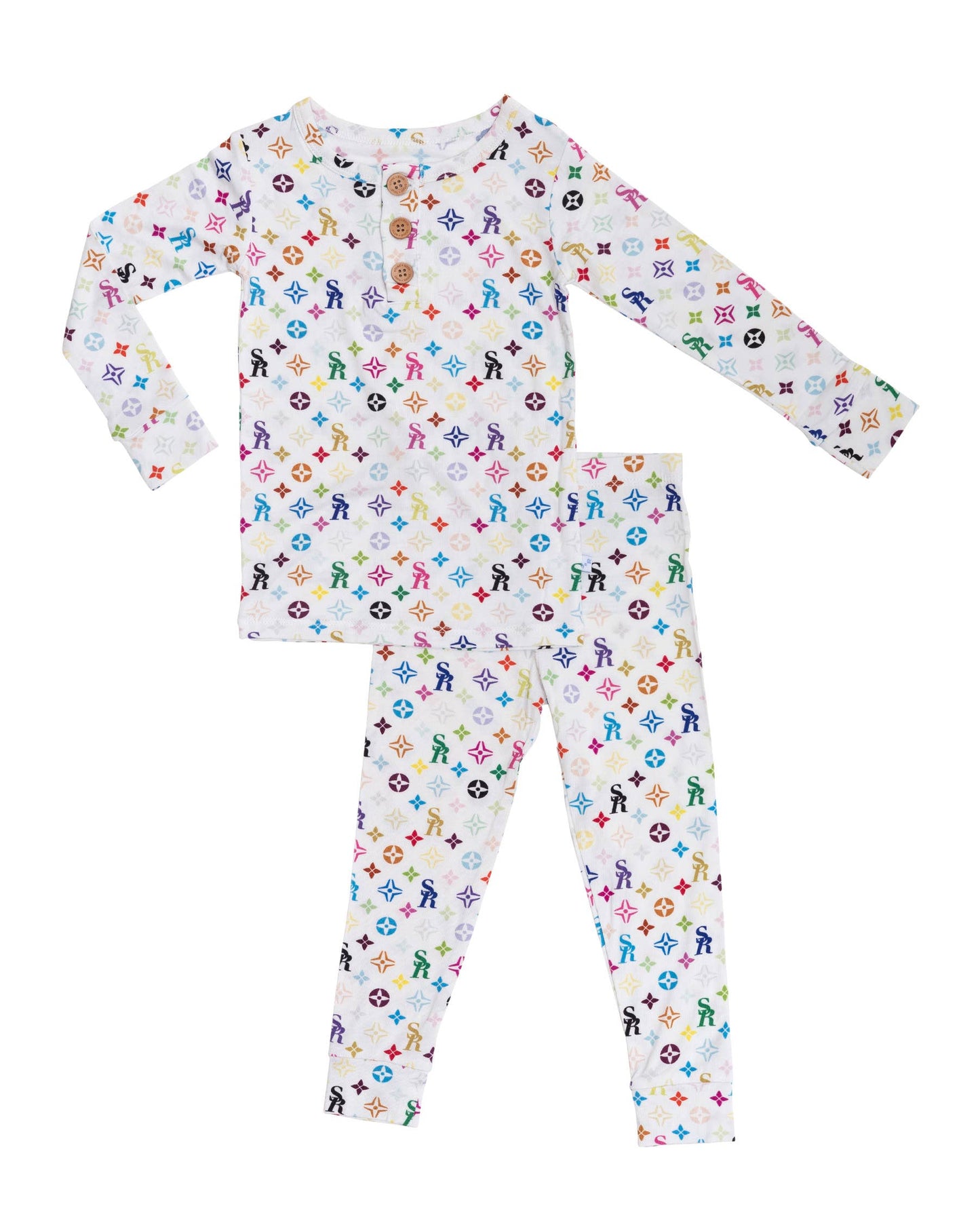 SR Logo Long Sleeve Henley Pajamas