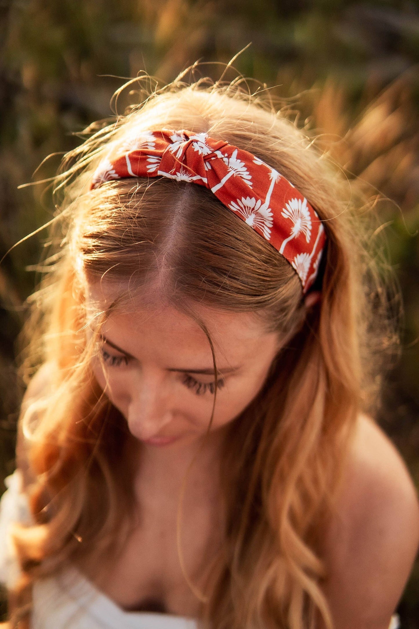 Orange & Black Witch Hats Halloween Top Knot Headband