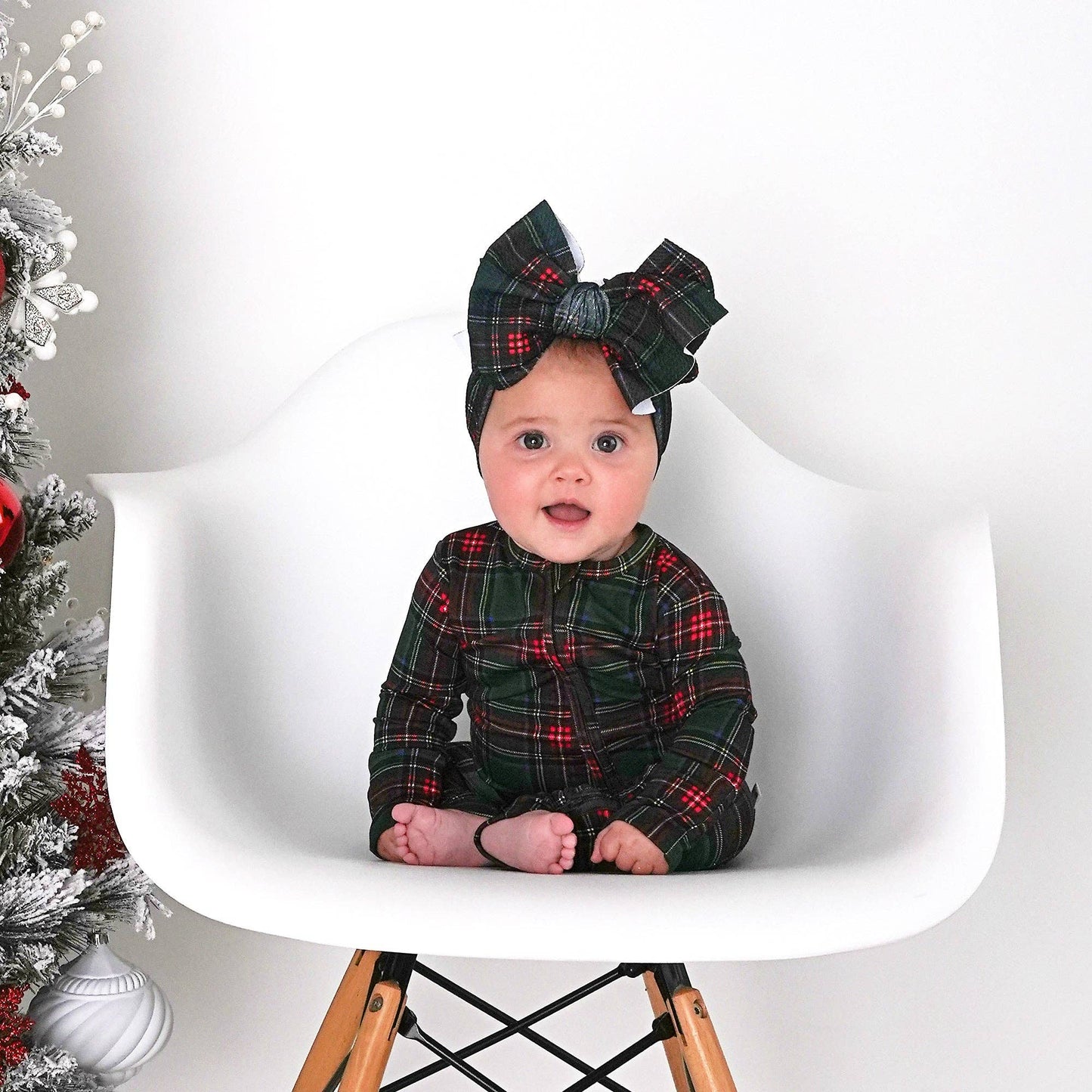 Tartan Convertible Zip Onesie