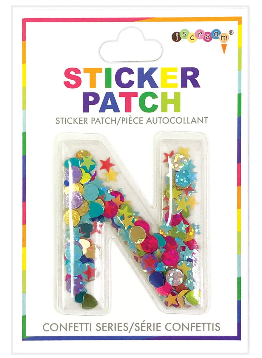 N Confetti Sticker Patch
