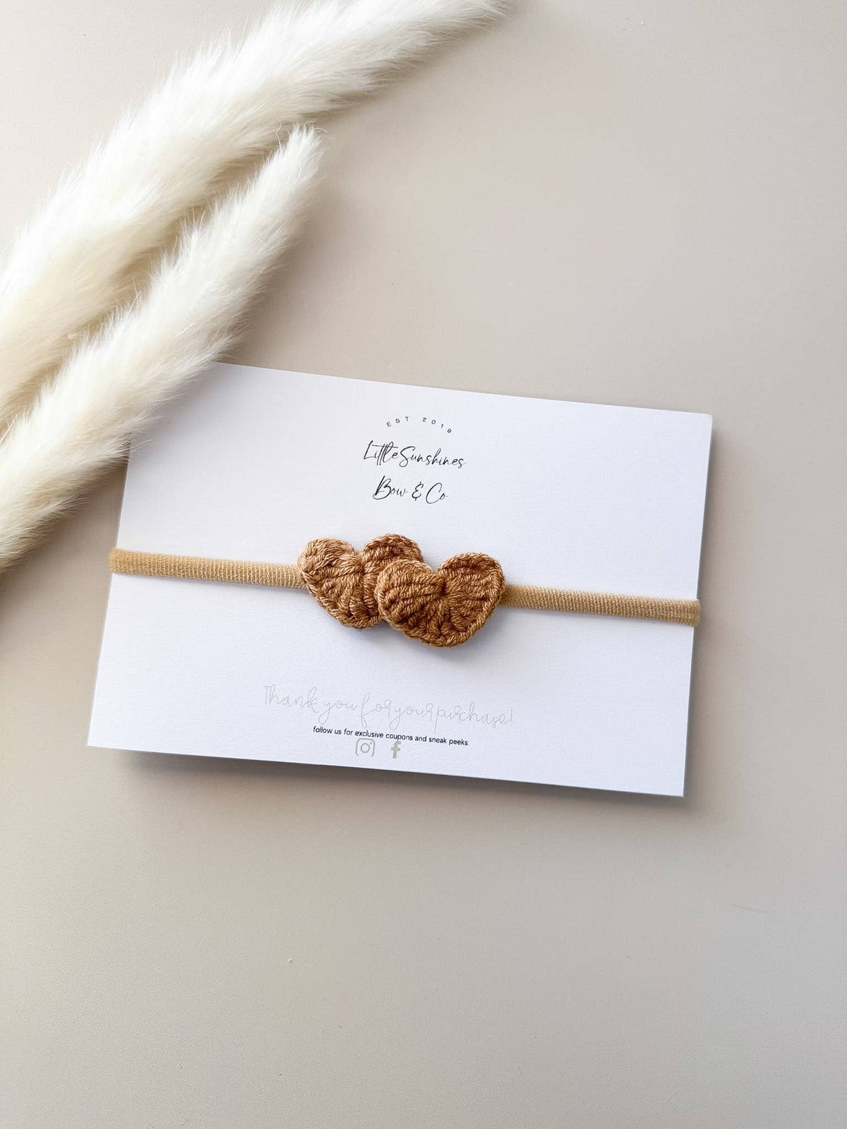 Double Heart Hair Clips & Nylon Headbands