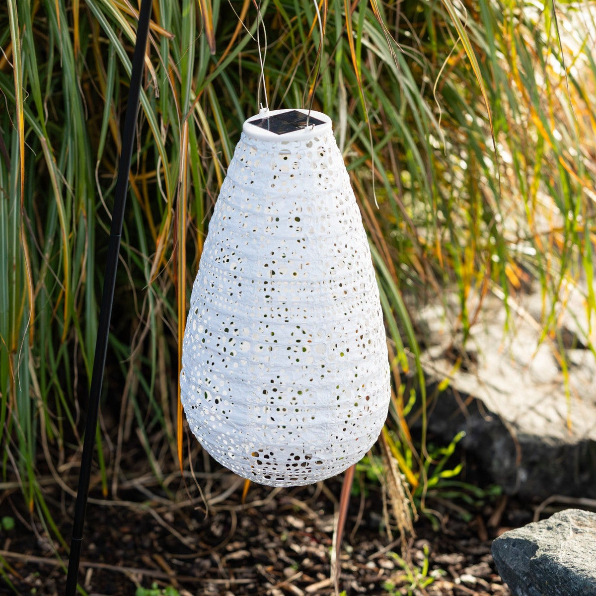 Soji Stella - Teardrop Blossom - 14" Solar Lantern