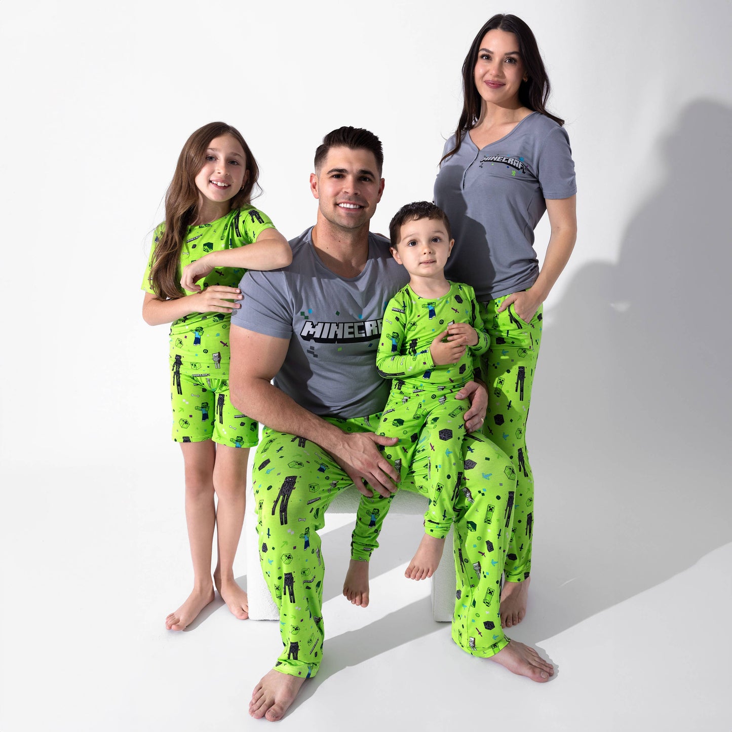 Minecraft Mob Squad Bamboo Kids Pajama Short Set