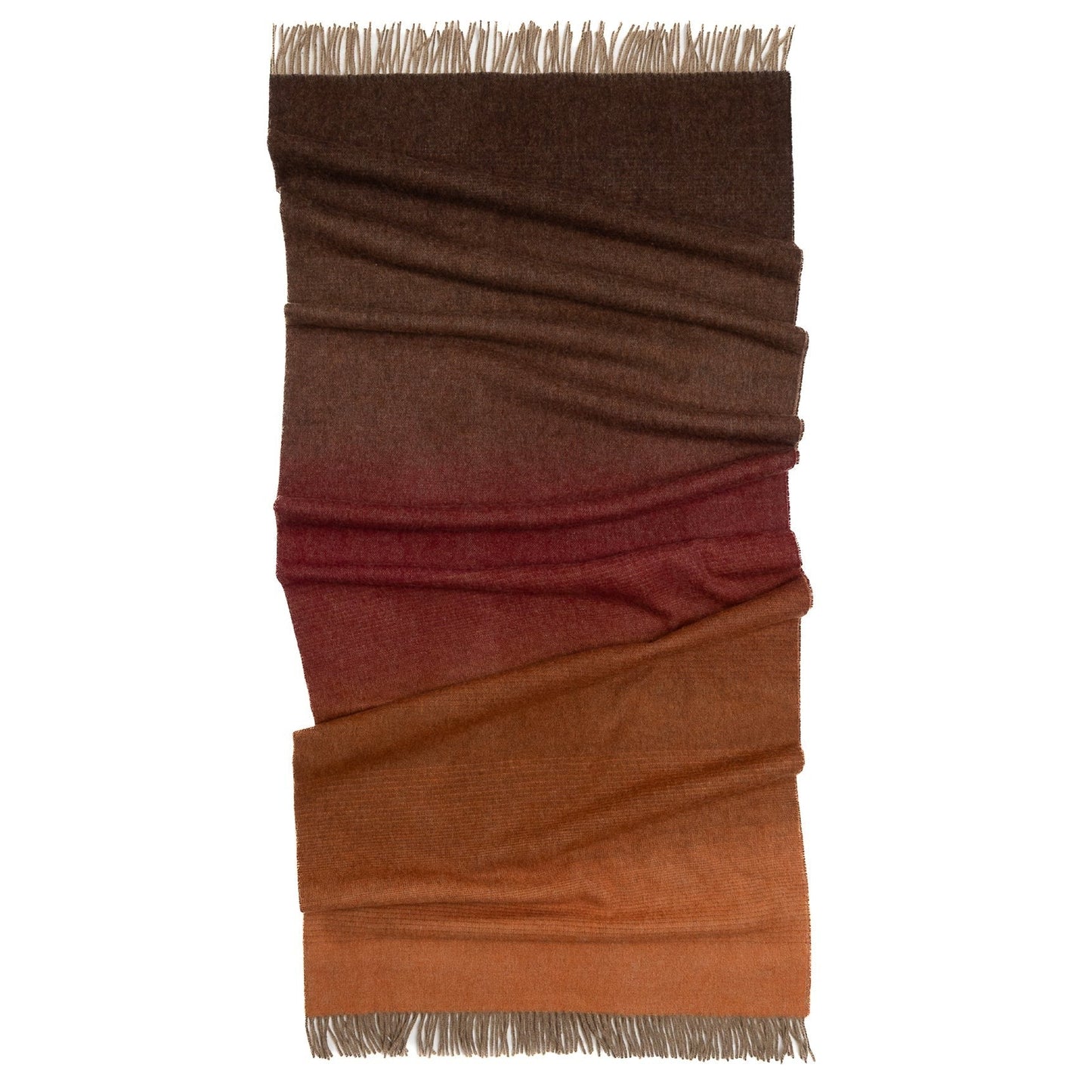 Whisper Ombre Merino Wool Throw – Ember