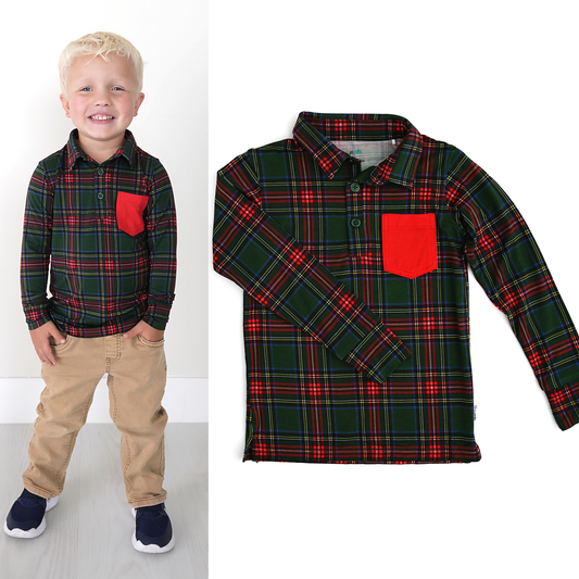 Tartan LS Polo