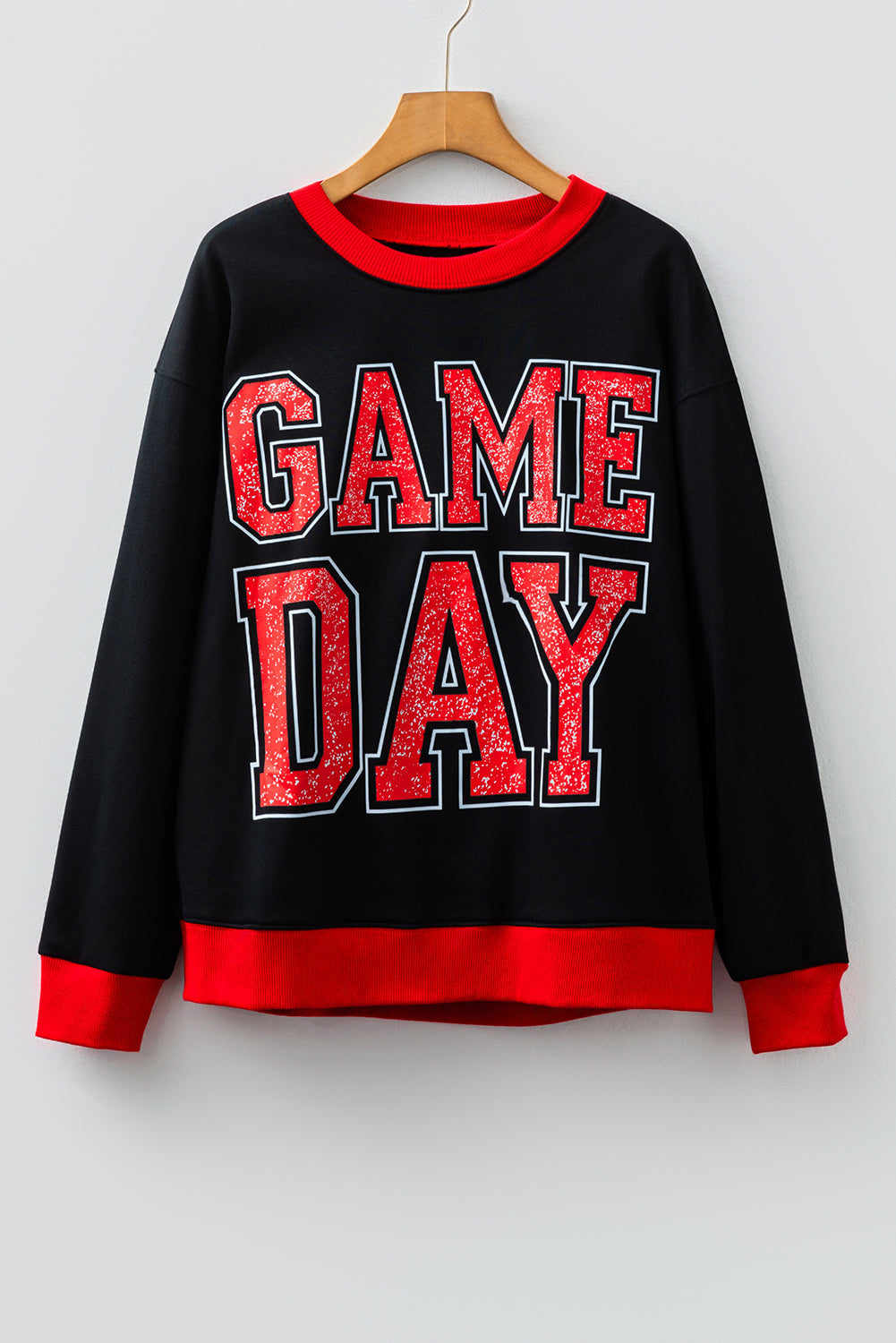 GAME DAY Varsity Stripe Crewneck Sweatshirt