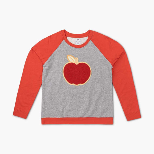 Adult Embroidered Crewneck Sweatshirt - Fall Apples