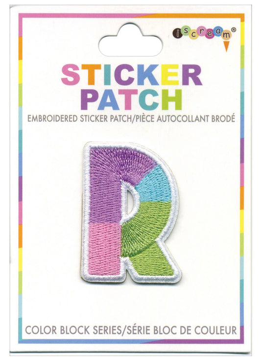 R Colorblock Sticker Patch