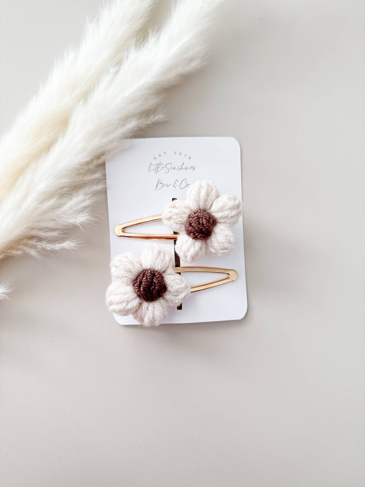 Crochet Flowers Hair Clips & Headbands
