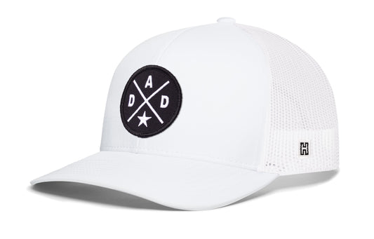 Dad Trucker Hat  |  Black  Snapback