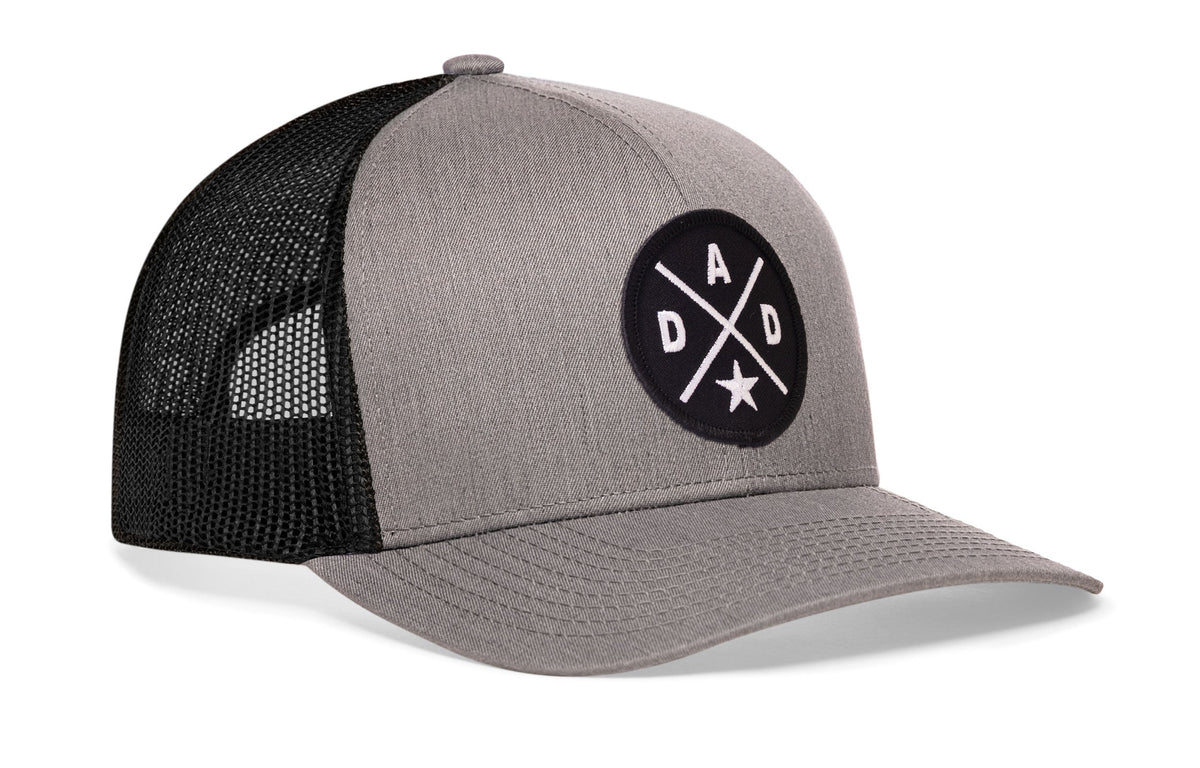 Dad Trucker Hat  |  Black  Snapback