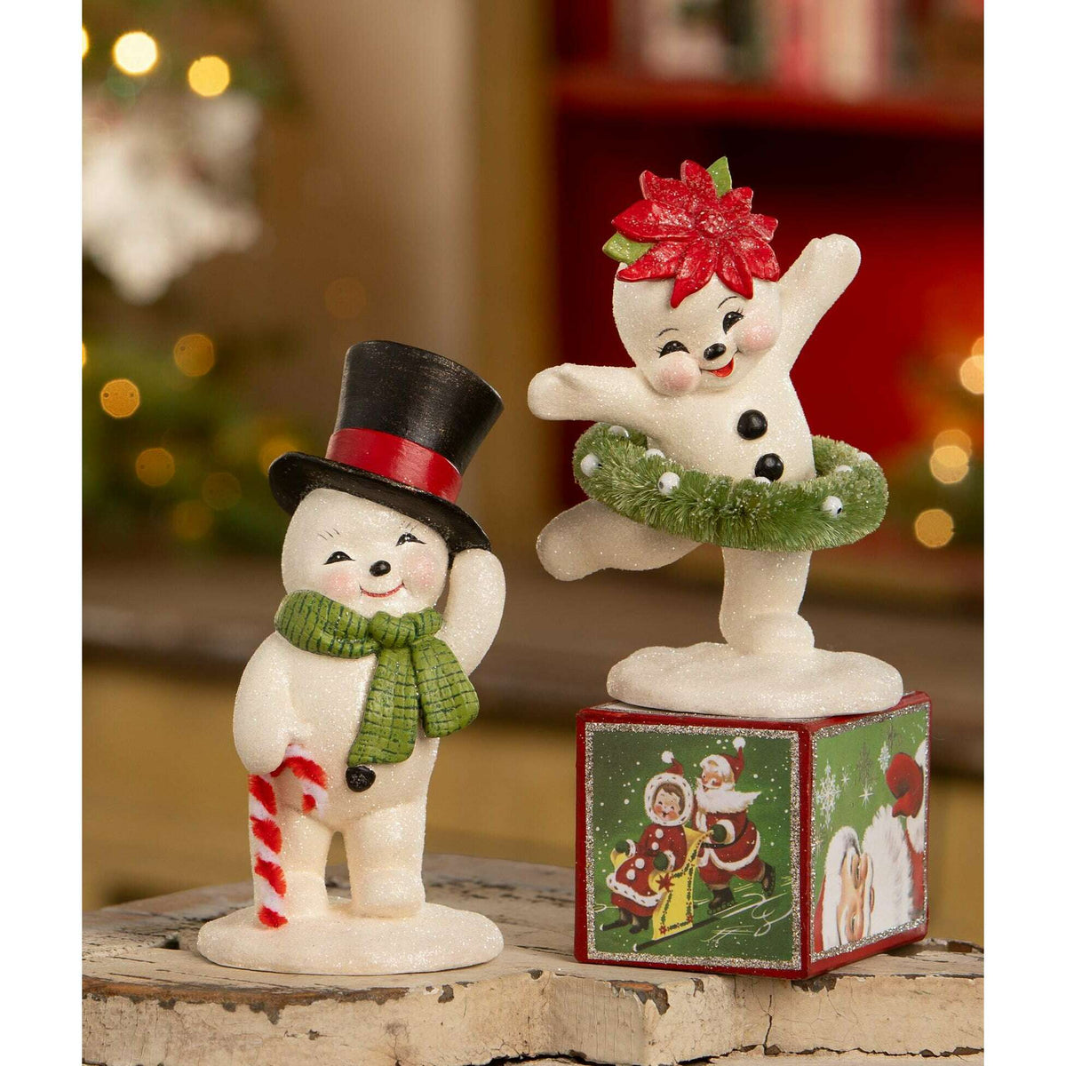 Dancing Snowman Girl | Bethany Lowe | Christmas Decor pre order