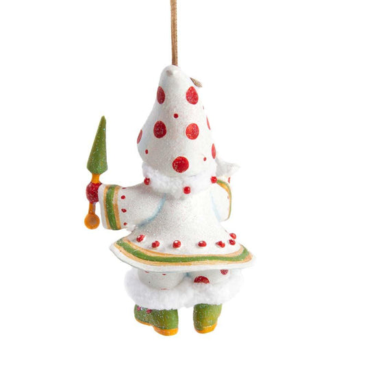 Dash Away Blitzen's Elf Ornament by Patience Brewster