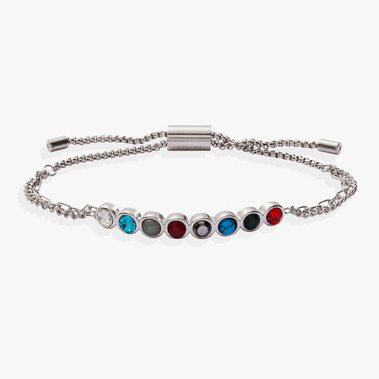 Daughter Hidden Message Acrostic Bolo Bracelet