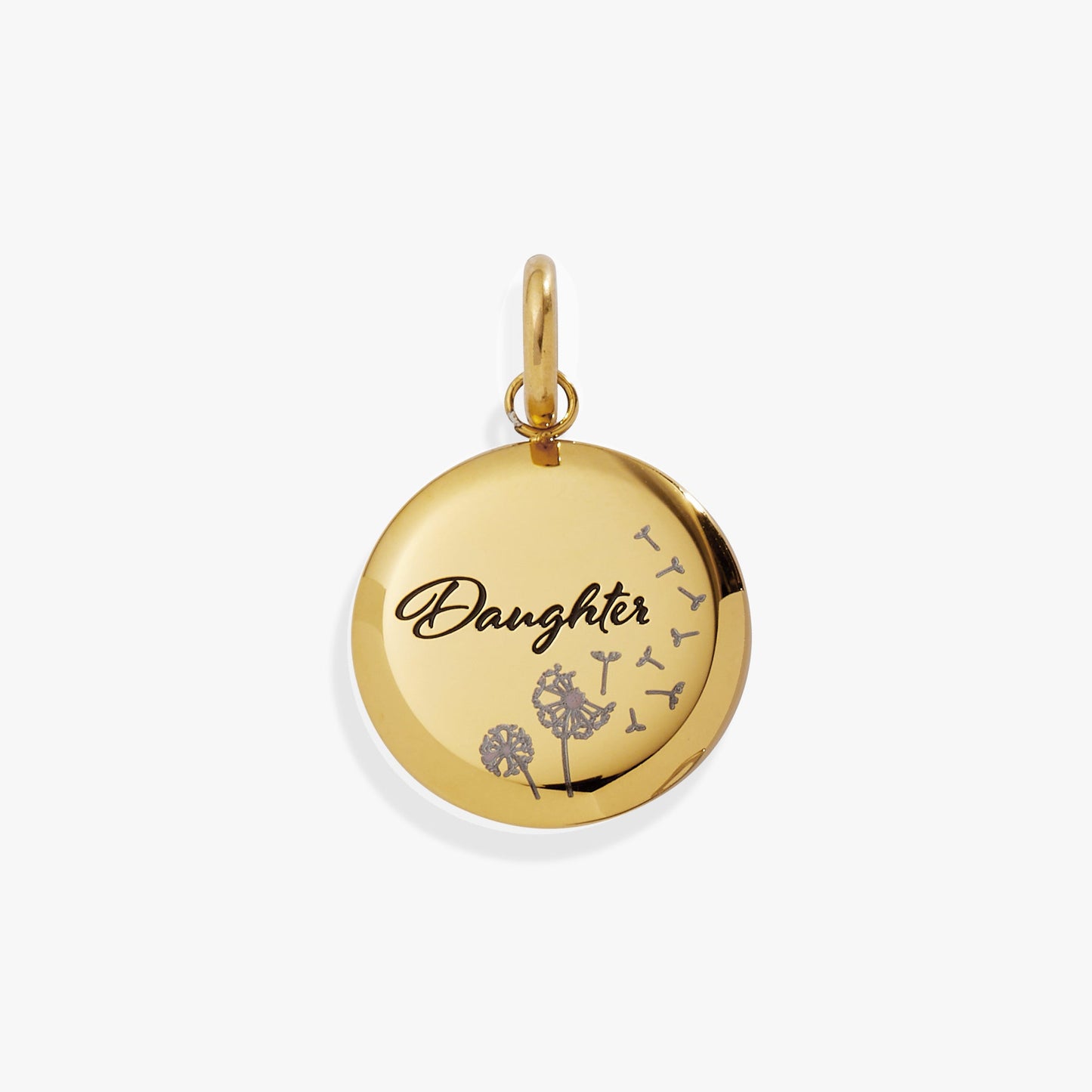 Daughter Dandelion Disc Charm