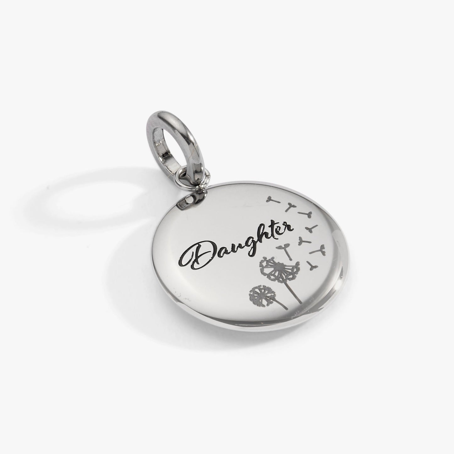 Daughter Dandelion Disc Charm