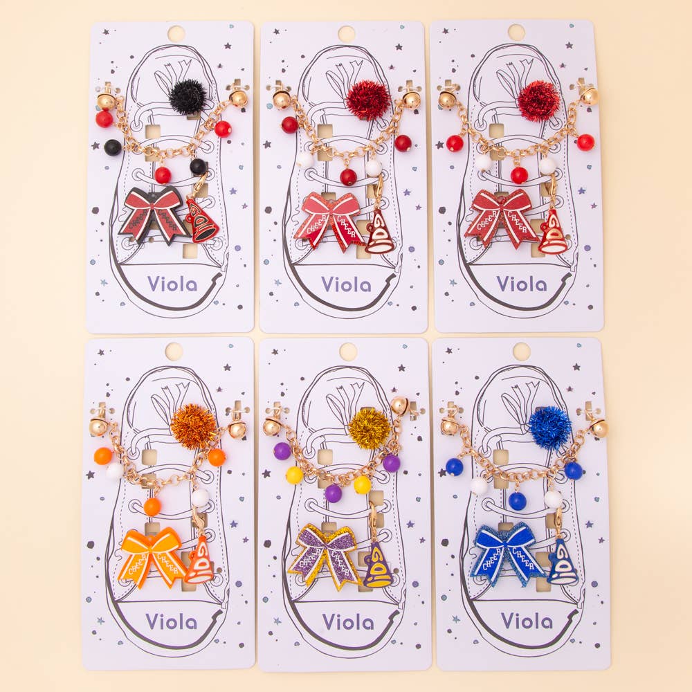 Cheer Shoe Chain with Assorted Charms
