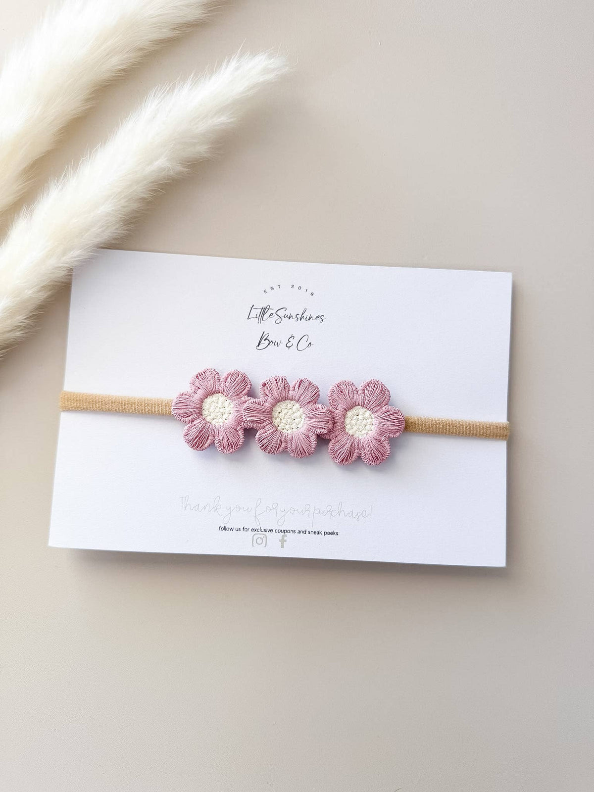 Flower Hair Clips & Nylon Headbands