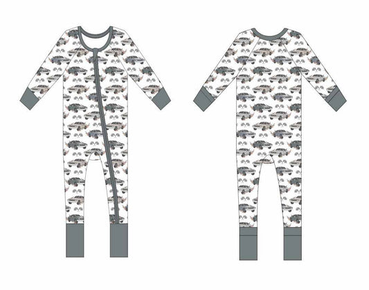 Boys Cars Pajama - Zippies