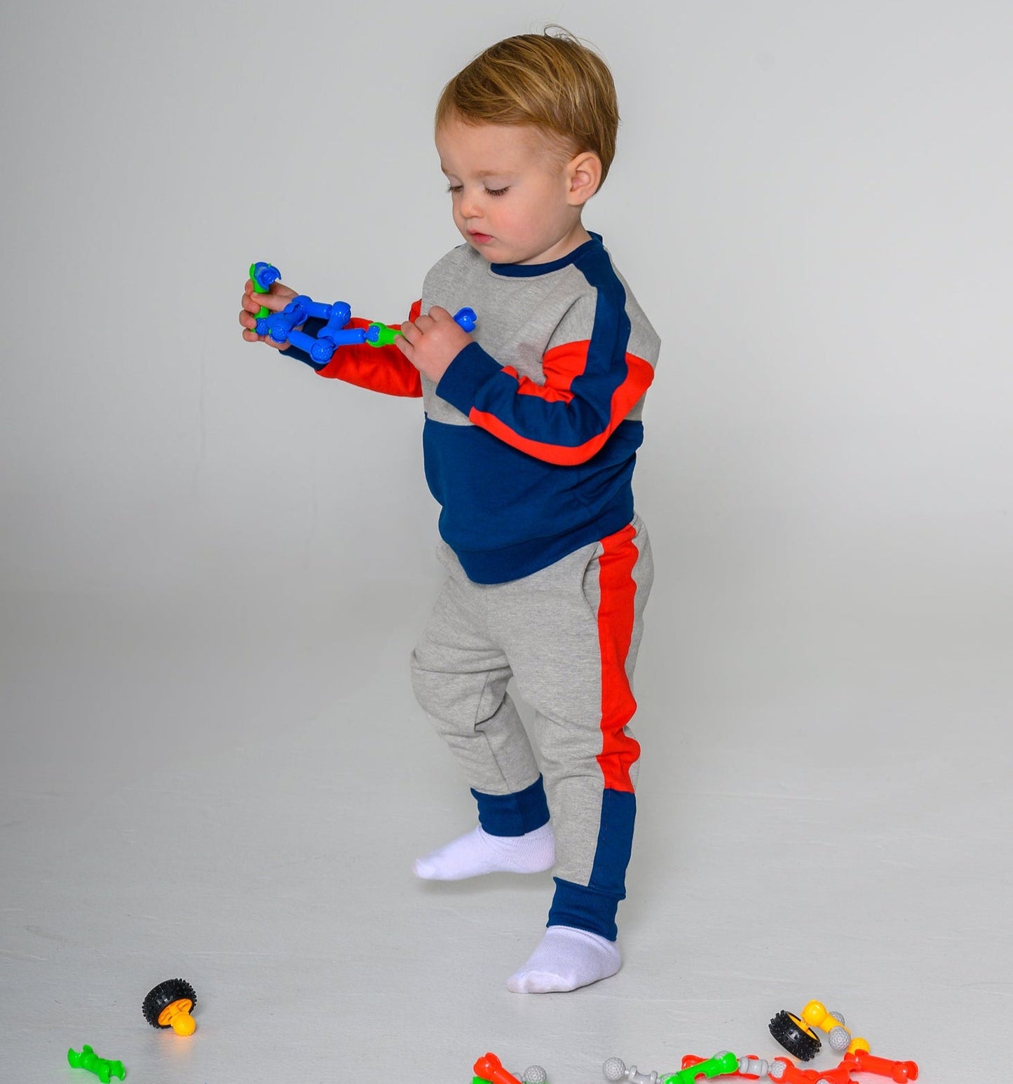 Sporty Color block Sweatshirt