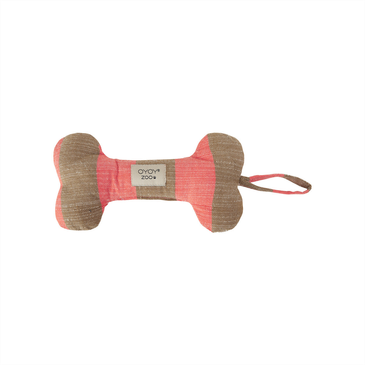 Ashi Dog Toy Small - Cherry Red/Taupe