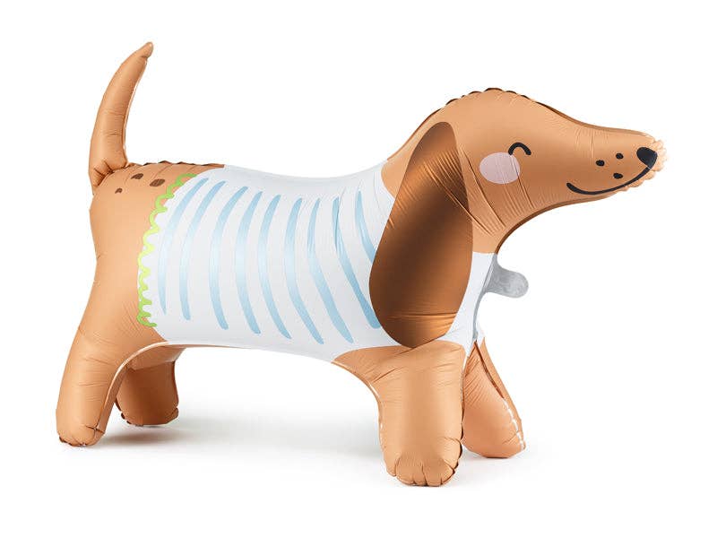 Dachshund Standing Foil Balloon - Matte Finish | 35x22.8 Inches | Air-Filled