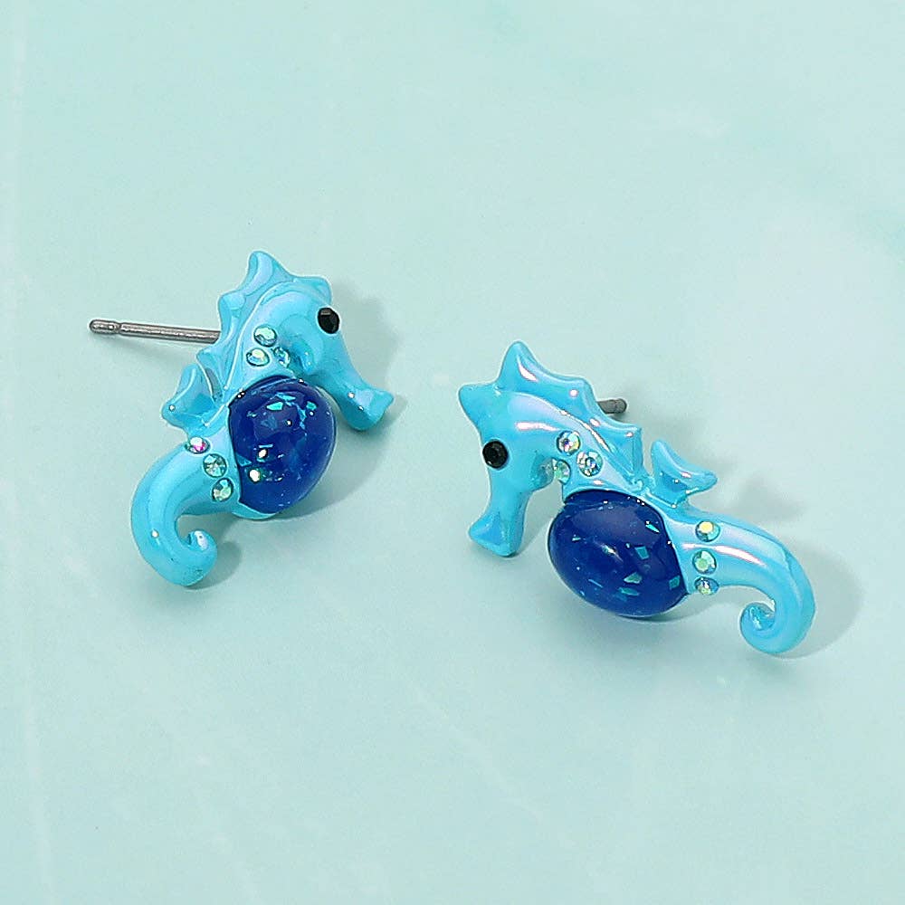 Seahorse Stud Earrings