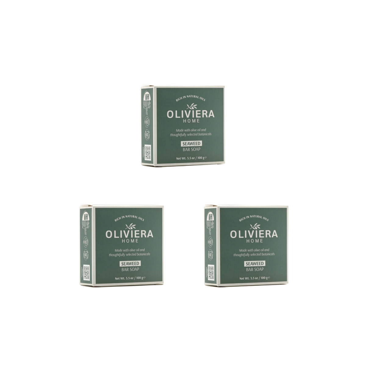 Seaweed Bar Soap Trio