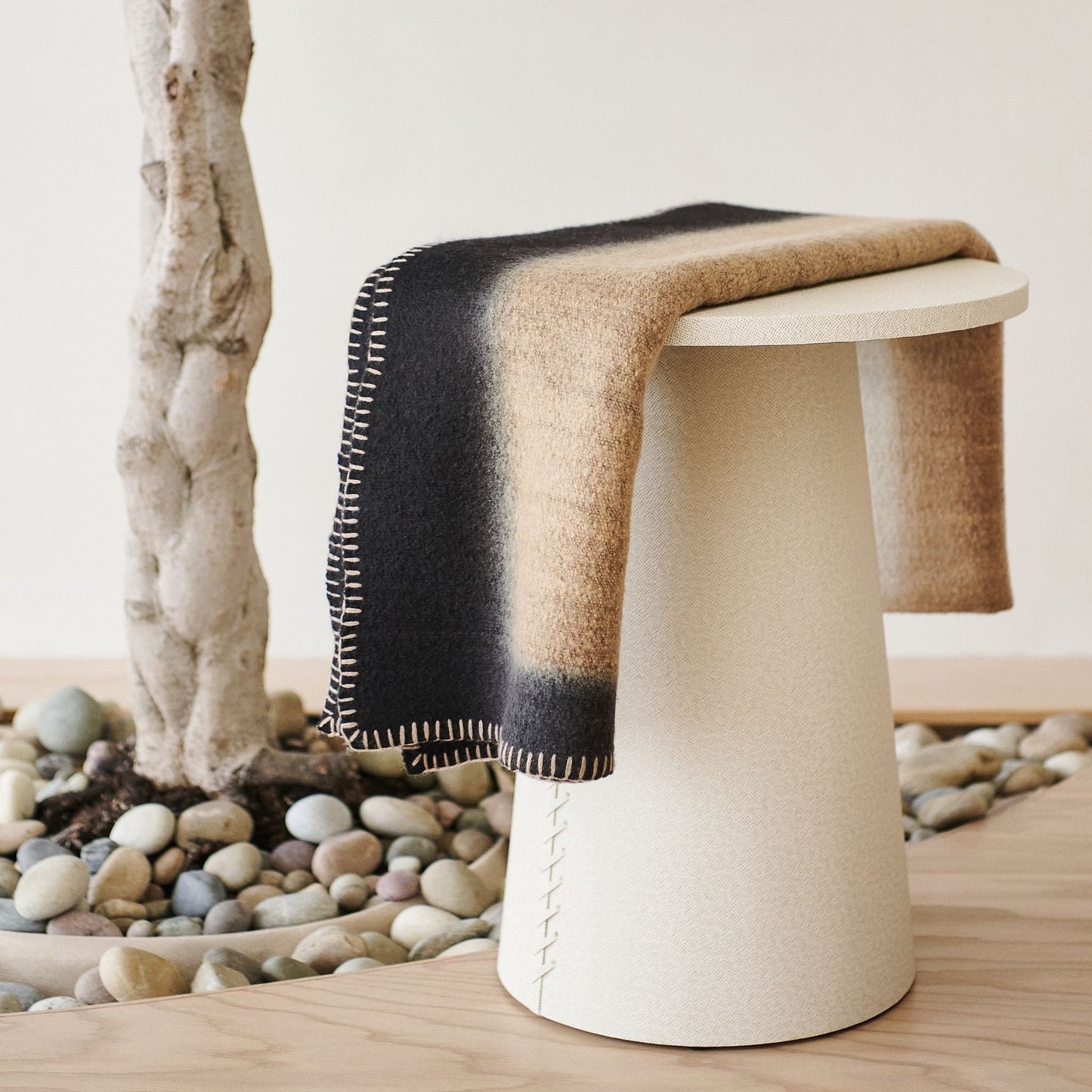 Handwoven Brown Siro Soft Merino Throw Blanket