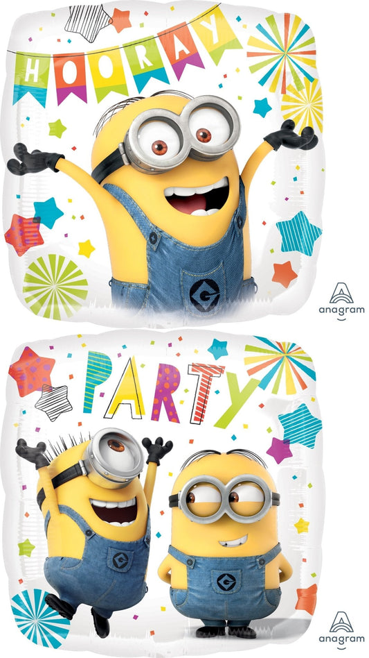 Licensed Despicable Me Minion Foil Balloon (18") – Fun Minion Party Decor | Air or Helium Inflation