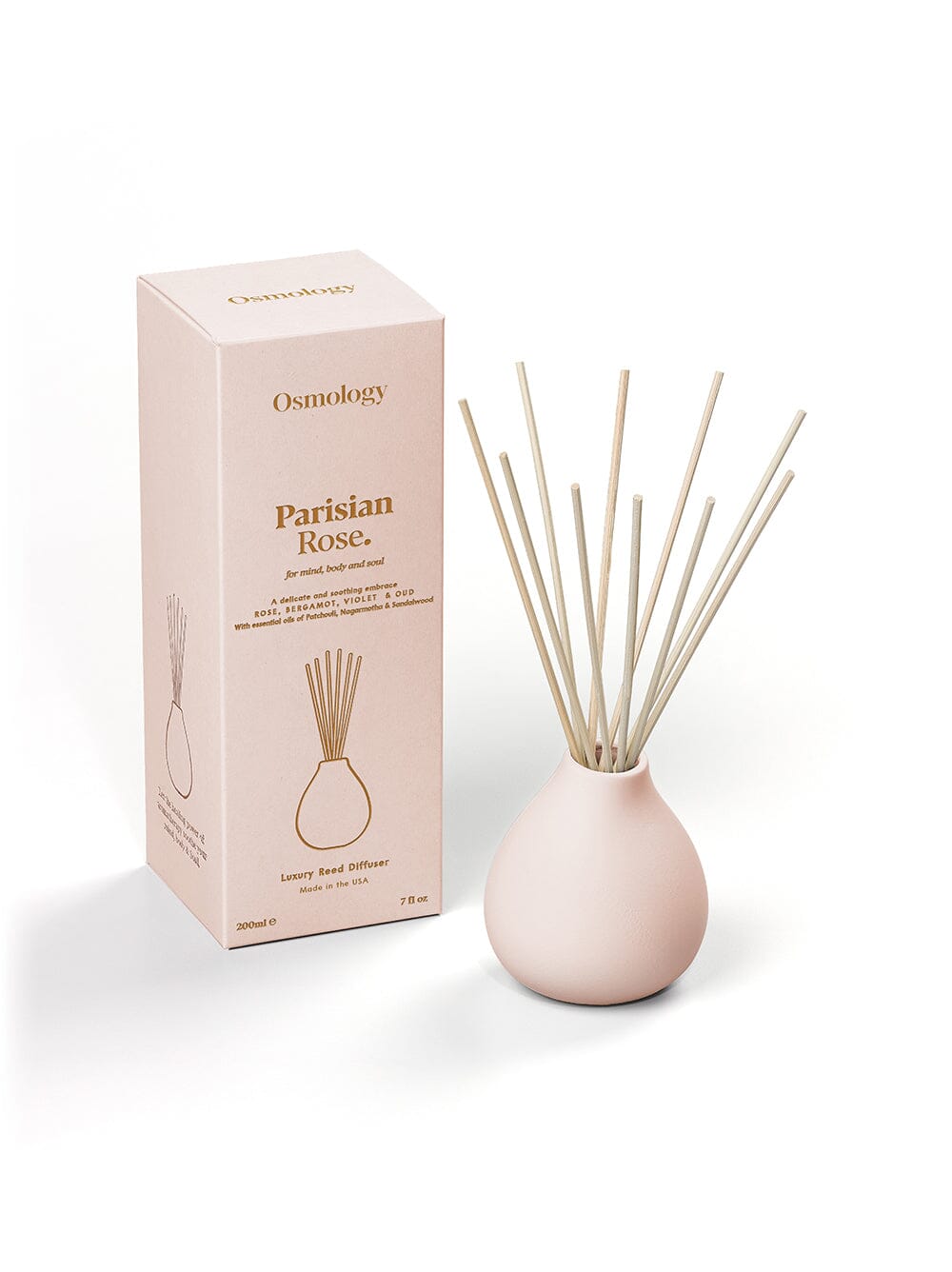 Parisian Rose Reed Diffuser - Rose Bergamot and Violet