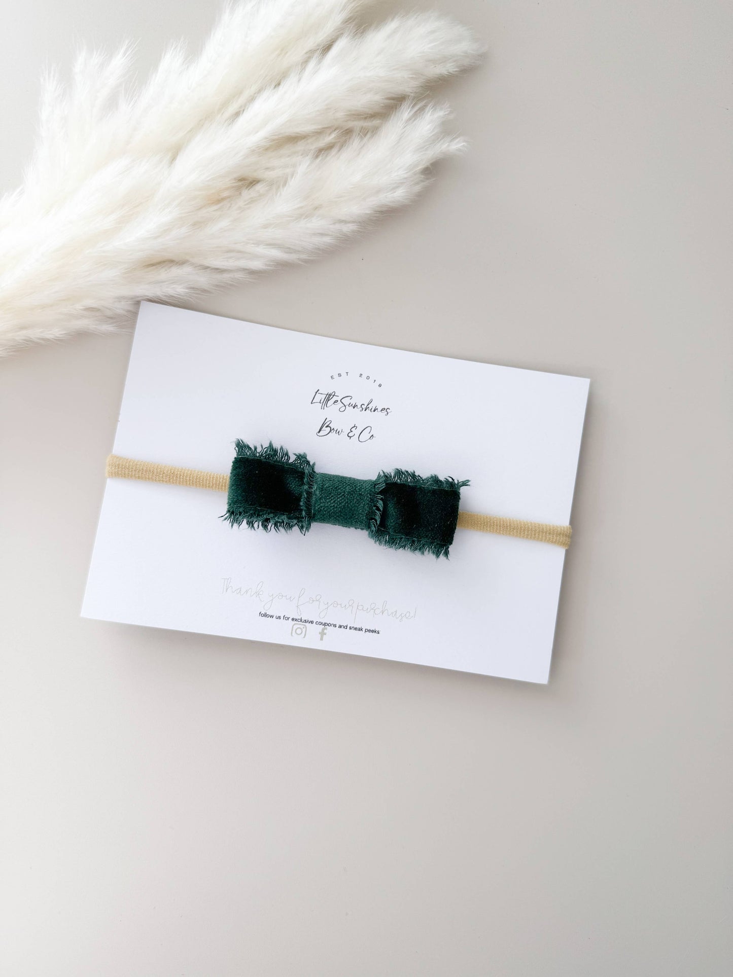 Velvet Fringe Hair Bows
