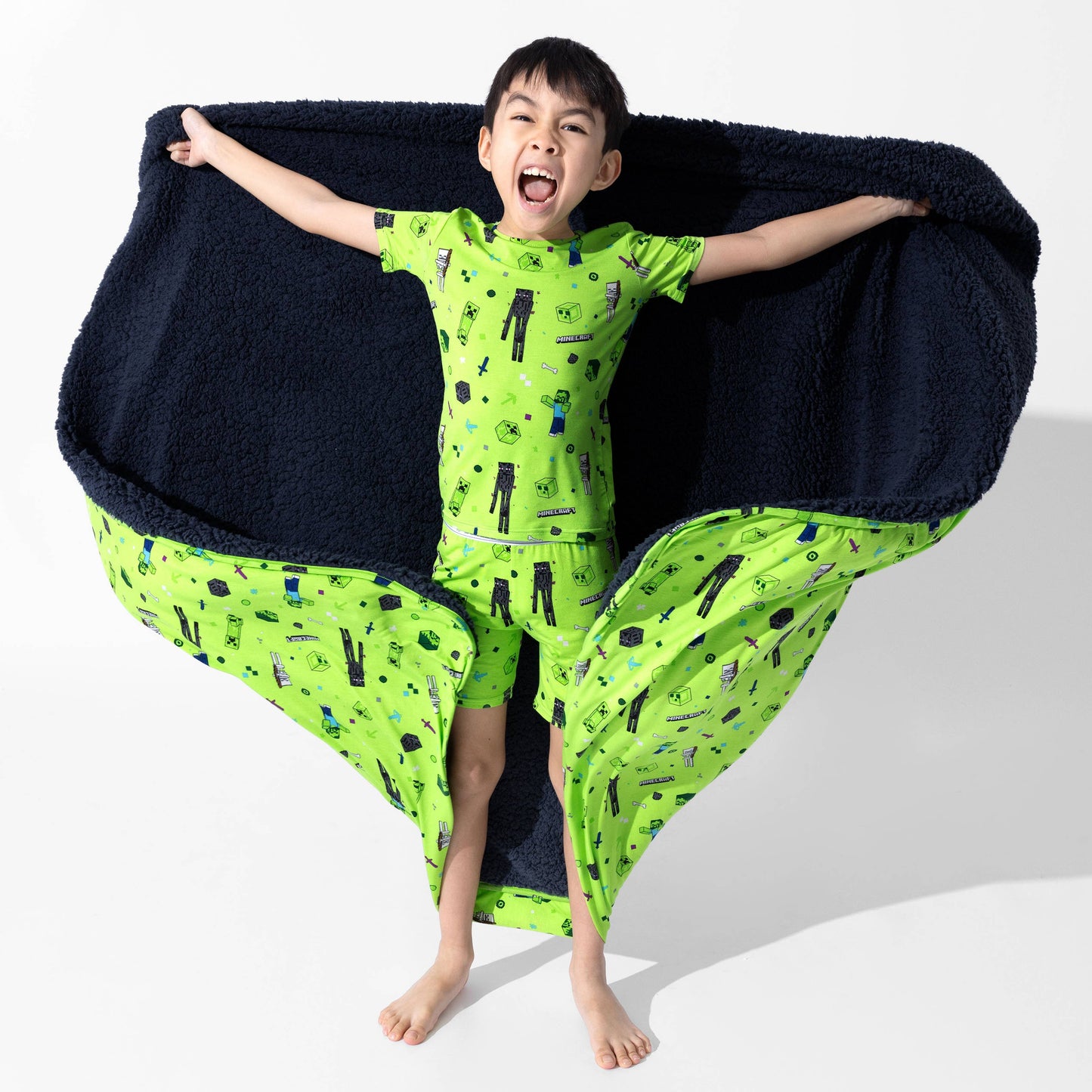 Minecraft Mob Squad Bamboo Kids Pajama Short Set