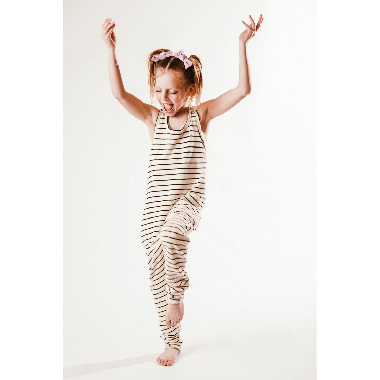 Romper Natural/Black Stripes - LIMITED  EDITION