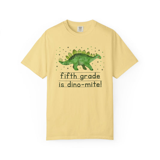 Dinosaur Fifth Grade Teacher Tee